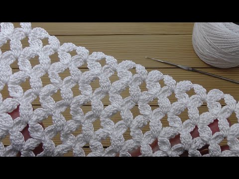 Видео: Красивый и простой УЗОР крючком МАСТЕР-КЛАСС вязание для новичков Easy to Crochet Tape Lace pattern