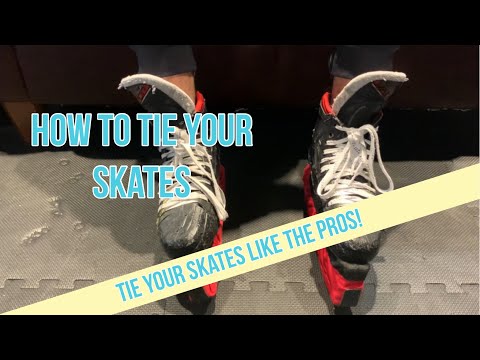 Видео: Как завязать хоккейные коньки (3 способа от PROS)