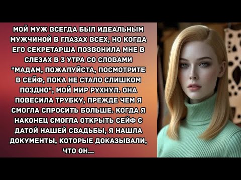 Видео: Мой муж всегда был идеальным мужчиной в глазах всех, но когда его секретарша позвонила мне в...