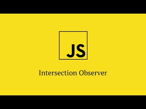 Видео: Intersection Observer лёгкий пример