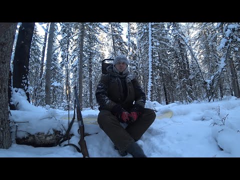 Видео: СОБОЛЯ В ГЛУХОЗИМЬЕ//ПРОБИВАЮ ЛЫЖНЮ В -30
