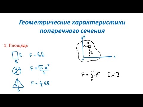 Видео: Основы Сопромата. Геометрические характеристики поперечного сечения