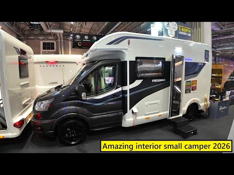Видео: Потрясающий интерьер небольшого кемпера 2026 года — BAILEY ADAMO 60-2 на выставке автодомов и кар...