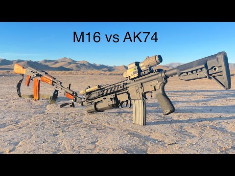 Видео: м16 против ак74