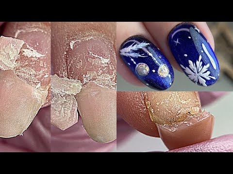 Видео: О боже😱таких ногтей у меня еще не было💅Оторвался ноготь/ Новогодний дизайн с кошами