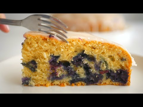 Видео: Пирог лимонный с голубикой/черникой и кокосовой стружкой