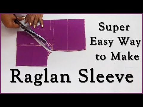 Видео: Очень простой способ сделать рукава реглан | Учебник по рукавам реглан