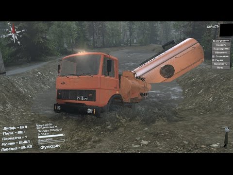 Видео: SpinTires Mod Маз 5337 для 23.10.15 и 08.11.15