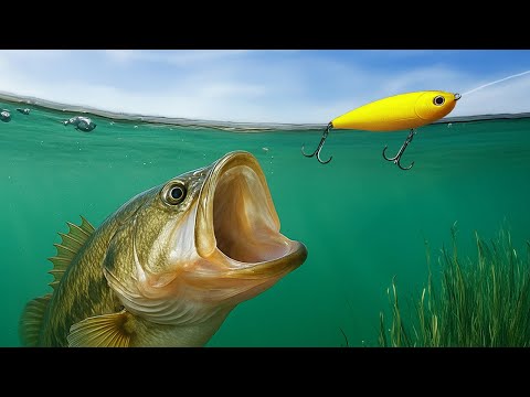 Видео: Рыболовное состязание Topwater против Pond Monster