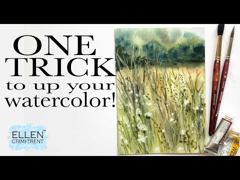 Видео: Акварельный трюк «Мокрое по мокрому» меняет правила игры!