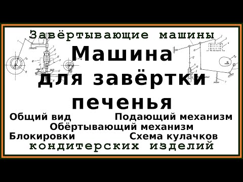 Видео: Машина для завёртки печенья и вафель в пачки: общий вид и основные узлы