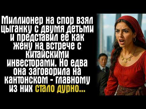 Видео: Миллионер на спор взял цыганку с двумя детьми и представил её как жену на встрече с китайскими...