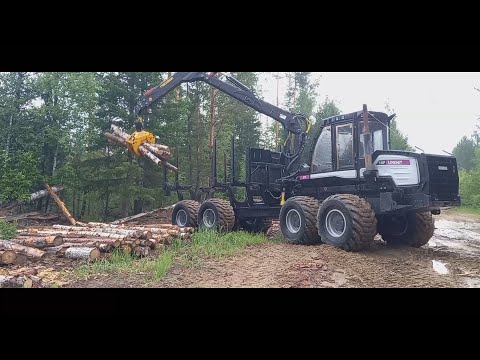 Видео: (🗻Там где предки На лыжах катались🌲) Заготовка на косогорье (3)