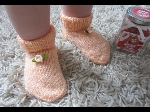 Видео: Детские носочки спицами "Классика". Мастер-класс для начинающих.
