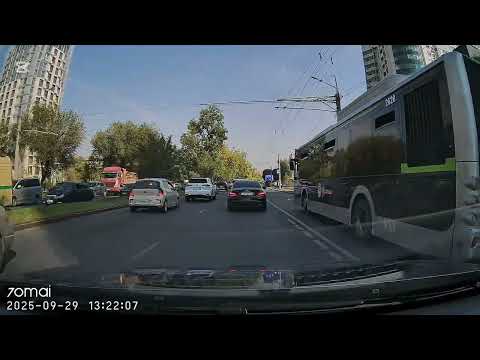 Видео: 29.09.2025 Алматы Бост. р-он Абая Тургут Озала движение по ОТ 020OXO02