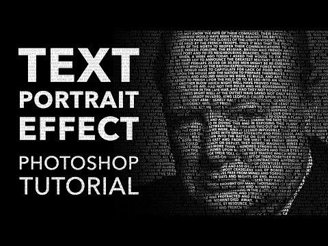 Видео: Урок по созданию текстового портрета в Photoshop