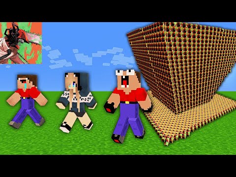 Видео: 🌊ЦУНАМИ ИЗ ЧЕЛОВЕК БЕНЗОПИЛА В МАЙНКРАФТ! | Глазастая Морда Minecraft