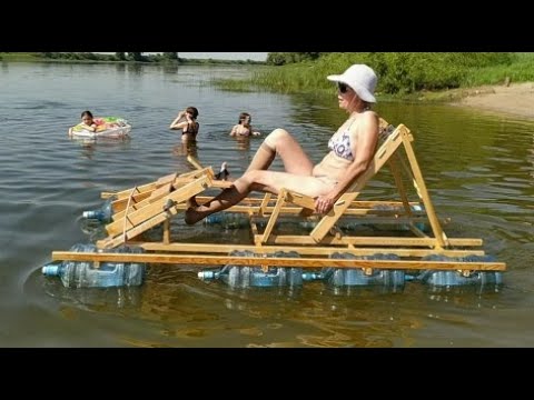 Видео: Катамаран из бутылок