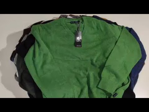 Видео: Лот 1288 Джемпер Мужской Германия ПРЕМИУМ 1220ркг 8,1кг 23ед
