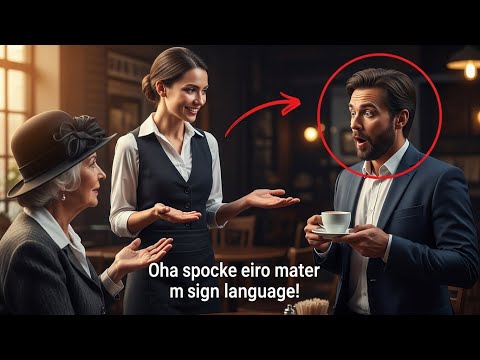 Видео: Бедная официантка поприветствовала глухую мать миллиардера — и её язык жестов потряс всех.