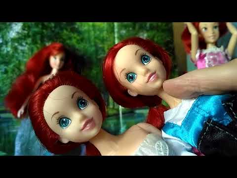 Видео: Кукла Капустка, протез ножки у Ариель .