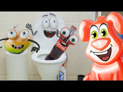 Видео: Глазастый унитаз и другие ожившие предметы болтают с желейным псом Стасиком
