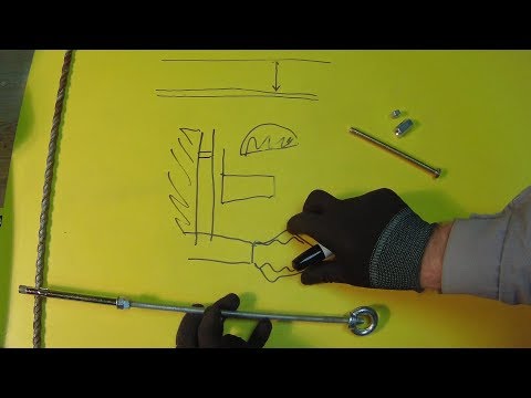Видео: Неформат. Крепление через гипсокартон в стену , потолок  . Как удлинить анкер-болт  (анкер-гильзу) .