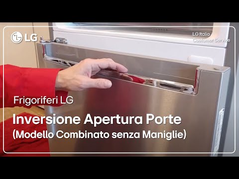 Видео: Холодильники LG | Как переделать открывание двери комбинированного холодильника (модель без ручек)