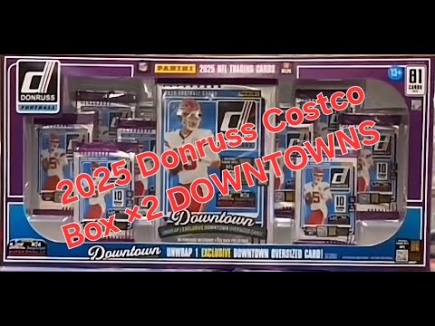 Видео: Футбольный набор Donruss Costco Box 2025 года, красные Пандоры, большие Downtowns ×2 #downtown #d...