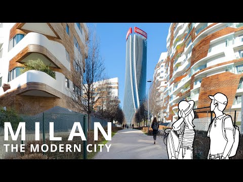 Видео: 4K Милан 🇮🇹 Часть 2: Современный город (маршрут GPX в описании)