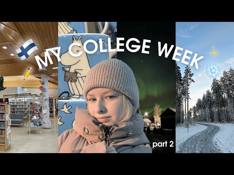 Видео: Неделя из жизни в Финляндии | Учеба в колледже | Северное сияние | Часть 2