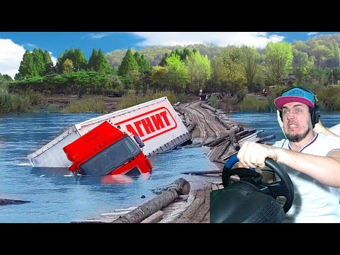 Видео: СЛОМАЛСЯ МОСТ, КАК ПРОЕХАТЬ? SCANIA TRUCK DRIVING SIMULATOR