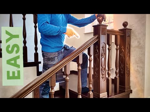 Видео: Перфектний стовп на сходи. Як зробити. // Perfect stair pillars.How to make.