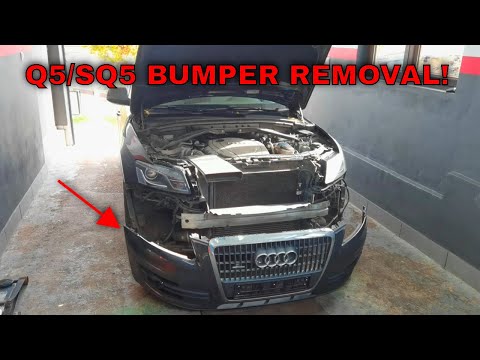 Видео: Снятие переднего бампера на AUDI Q5/SQ5