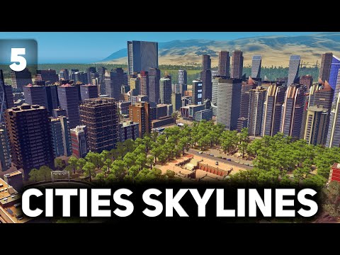 Видео: Дубайская железная дорога и новые районы 🏙️ Cities: Skylines [PC 2015] #5