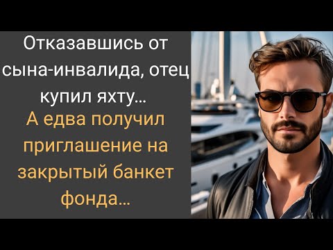 Видео: Отказавшись от сына-инвалида, отец купил яхту… А едва получил приглашение на закрытый банкет фонда…