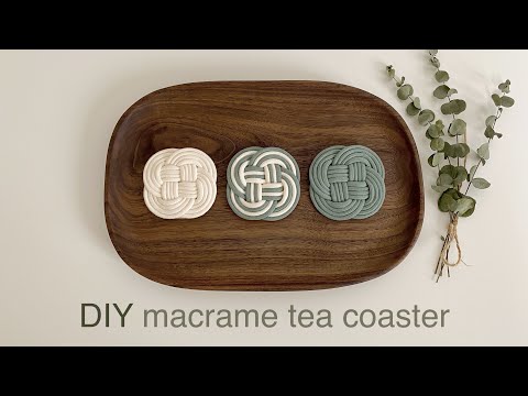 Видео: DIY | macrame tea coaster | подставка под чай макраме