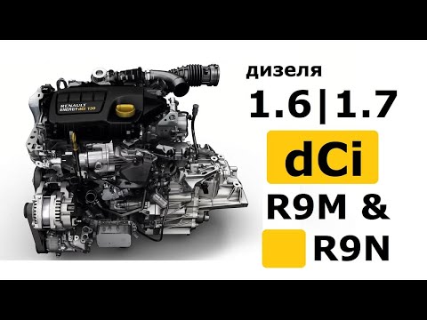 Видео: Моторы-дизеля 1.6 dCi [R9M] и 1.7 [R9N] от Рено. ОБЗОР