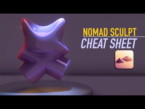 Видео: Шпаргалка по Nomad Sculpt: закруглённые края, плавный цвет и лёгкое освещение