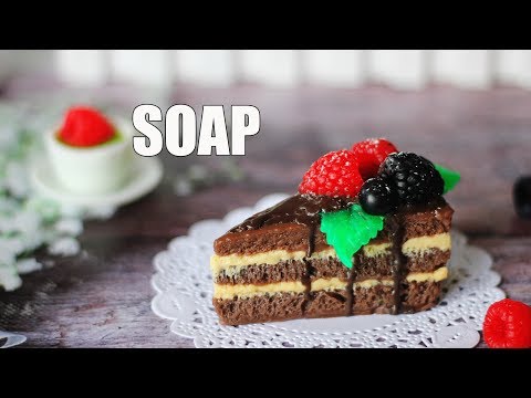 Видео: DIY: Мыло ШОКОЛАДНЫЙ ТОРТИК ● Мастер-класс ● Soap making