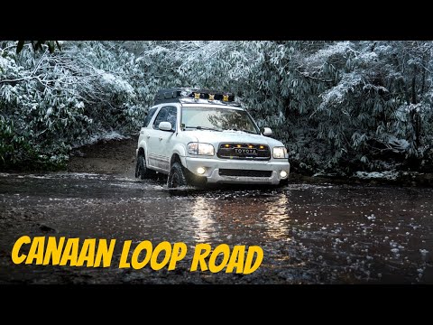 Видео: Toyota Sequoia: по бездорожью в снегу! | Дорога в петлю Ханаана