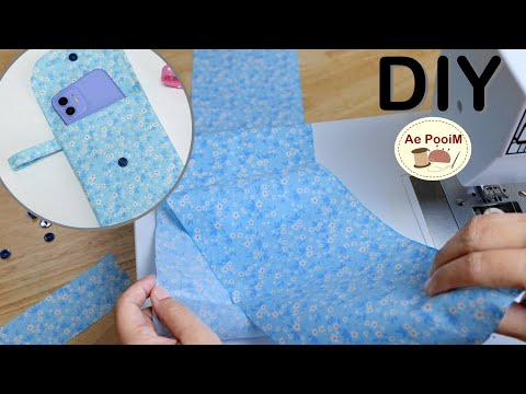 Видео: Как сделать тканевый чехол для телефона за 5 минут.