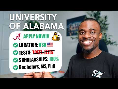 Видео: 5 полностью финансируемых стипендий в Университете Алабамы - JP 08