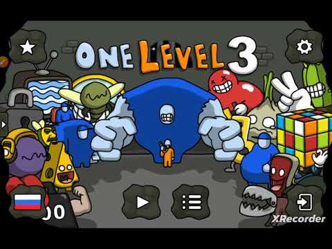 Видео: Прохожу боссов в игре "One level 3" часть 1
