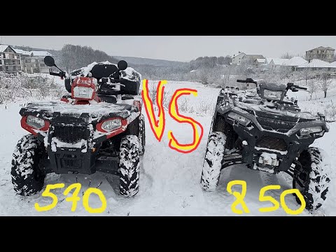 Видео: Квадроциклы из Америки, Polaris Sportsman 570 / 850 Зимний обзорчик