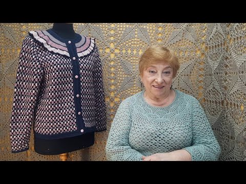 Видео: Жакет "Аметист". Мастер-класс по вязанию крючком от О. С. Литвиной.