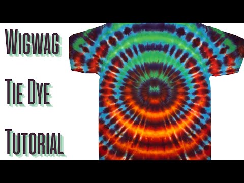 Видео: Рисунки в технике тай-дай: Wig Wag