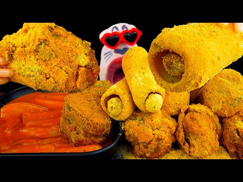 Видео: Шоу с острыми ттокпокки и сырной курицей (субтитры)