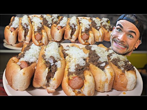 Видео: «ТЫ НЕ СЪЕШЬ ДАЖЕ ПОЛОВИНУ»: НЕВОЗМОЖНЫЙ ЧЕЛЛЕНДЖ С ХОТ-ДОГОМ С 500 НЕУДАЧАМИ | Olneyville Hot Wi...