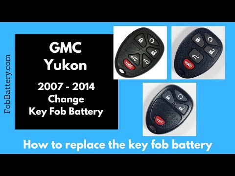 Видео: Замена батареи брелока GMC Yukon (2007 - 2014)